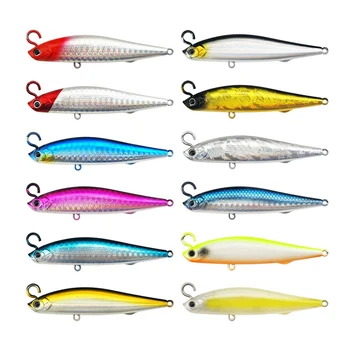 ABS Printed 7cm/10g 8.5cm/14g 12Colors Hard Pencil Topwater Lure Bait with Baffle for Long Casting – Popper – view 2