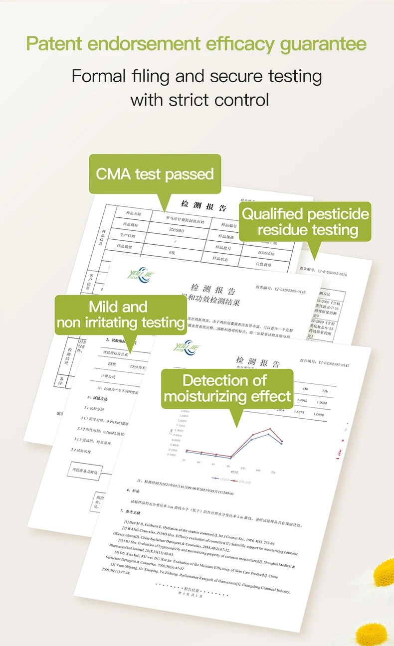 Private Label Gentle Roman Chamomile Face Wash Calming Facial Cleanser Sensitive Skin Suitable(pic7)