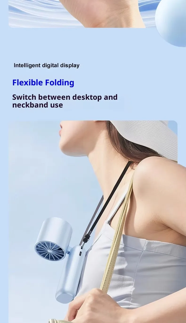New Model Handheld Fan with 199-speed High-power-border Outdoor Charging Portable USB Cooling Small Fan for Wholesale