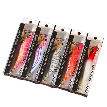 CHEERY 15CM 26G Luminous Plastic Shrimp Squid Hook for Carp Bottom Fishing Deep Water Lead Headband Ring Bead – Hooks – view 3