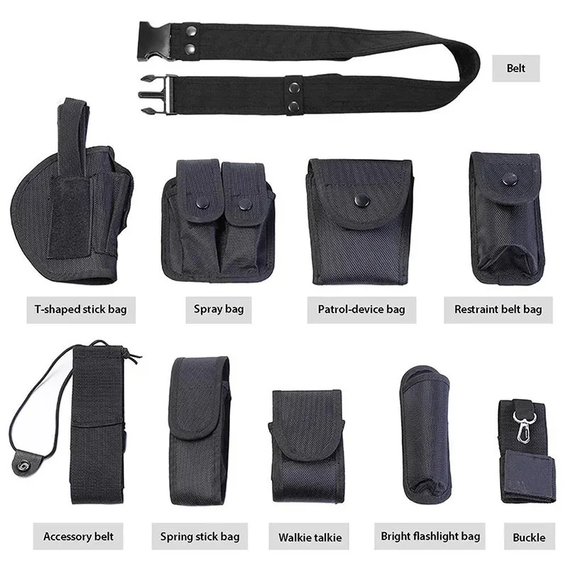 Multifunctional Outdoor Tactical Belt Hunting Bags Tactical Belt Holster Security Duty Utility Belt with Pouches Holster Gear