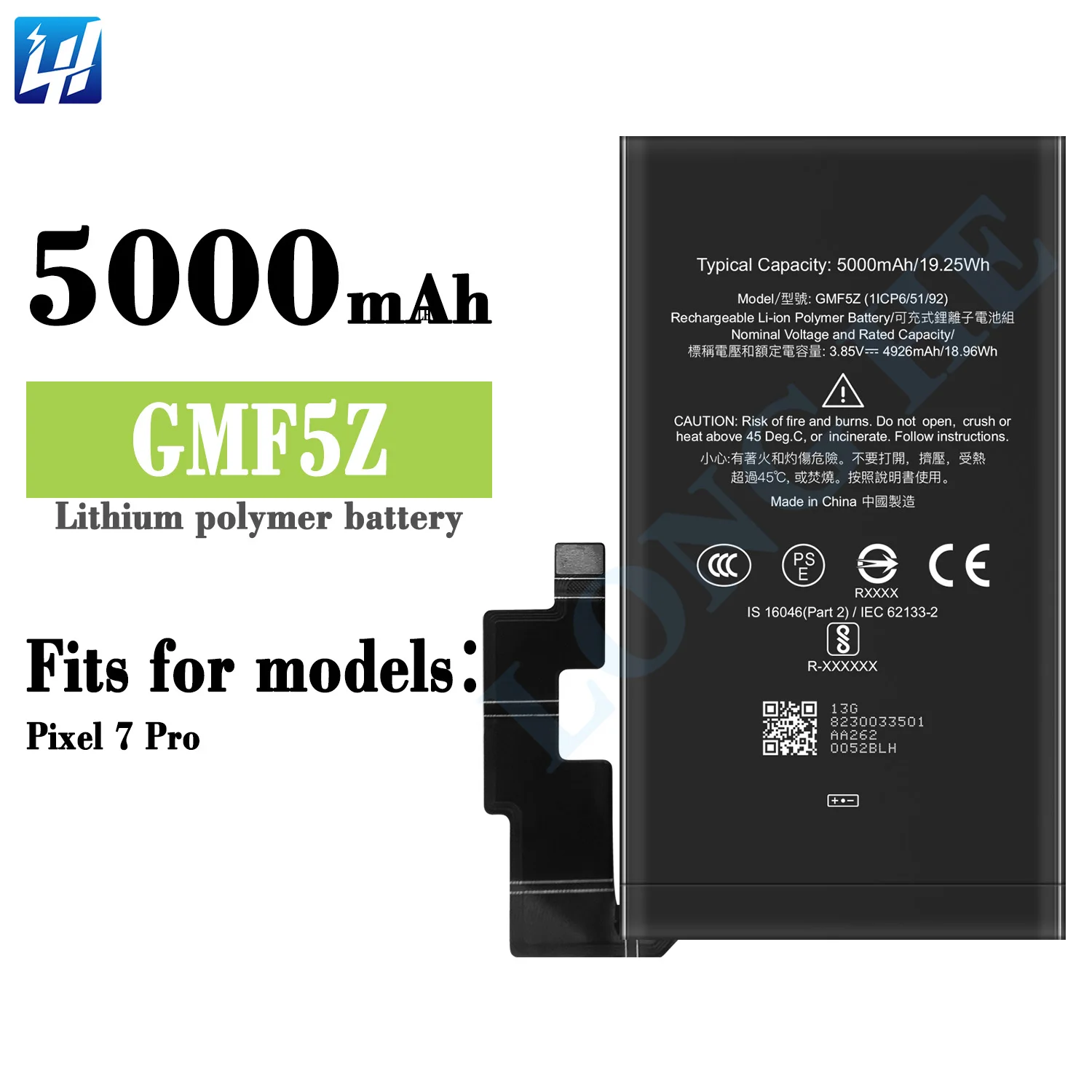 Batterie D'origine Google Pour Pixel 7 Pro (modèle GMF5Z), Occasion