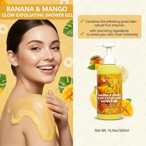 Banana mango Body Scrub Wash for Men Deep Cleansing and Invigorating 2 in 1 Formula Bulk Order Low Price Low Price