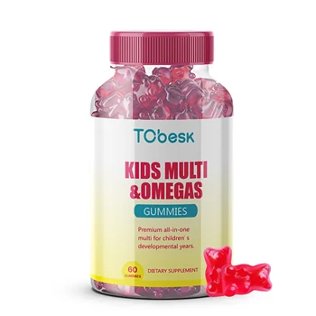 Customized Private Label Factory Supply Children Omega Gummies for Improving Immunity and Heart Health for Kids