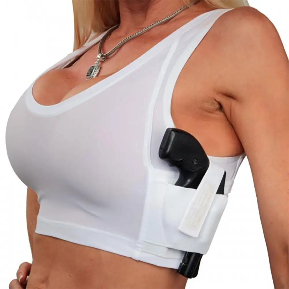 Womens Concealed Carry Midriff Tank Top