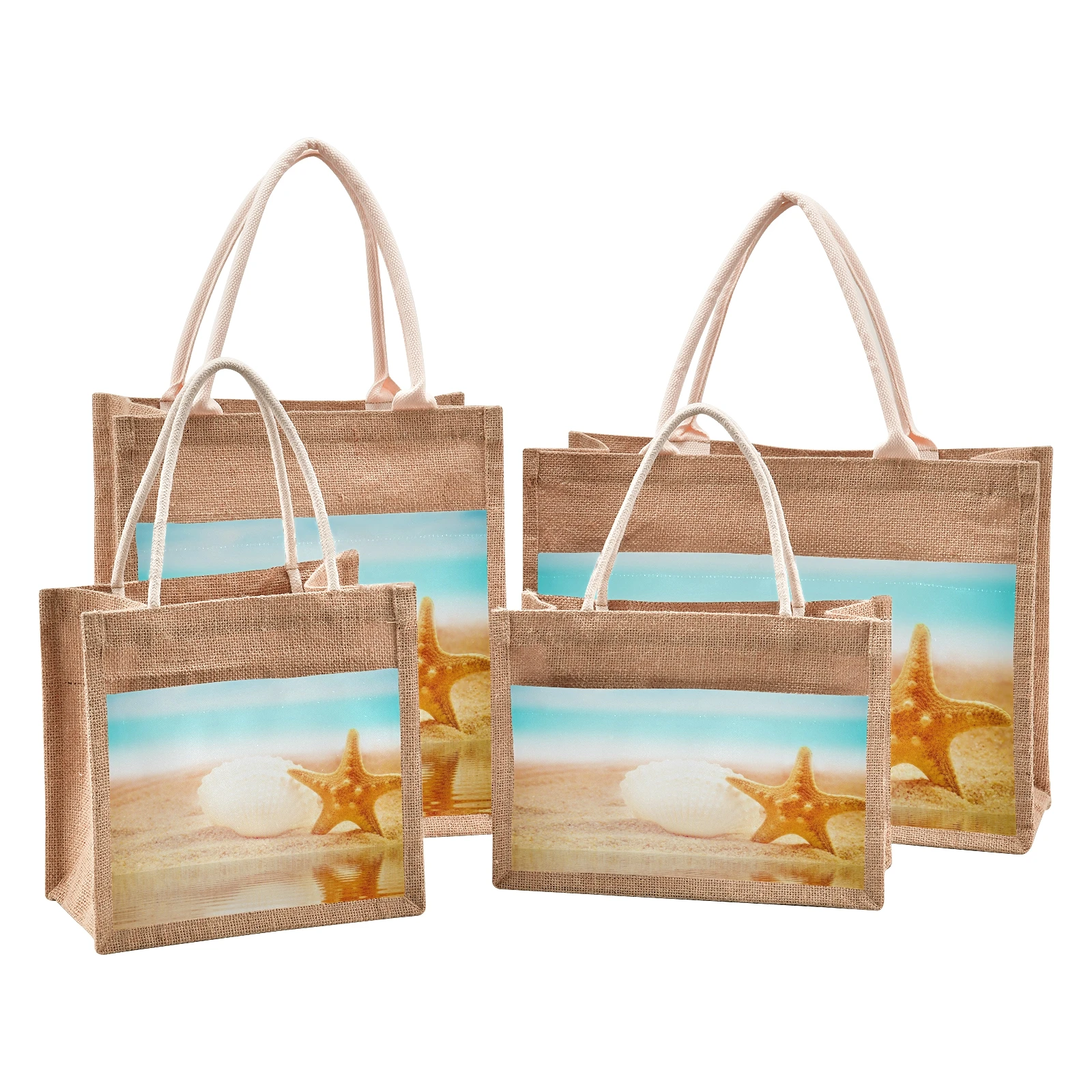 Borsa in Rattan Organica Fatta a Mano E Alla Moda Su Sfondo Tropicale