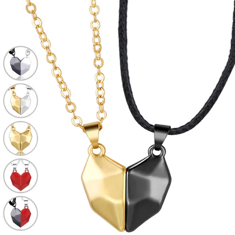 Magnetic Necklace Broken Heart Locket Buy Online Couple Paired