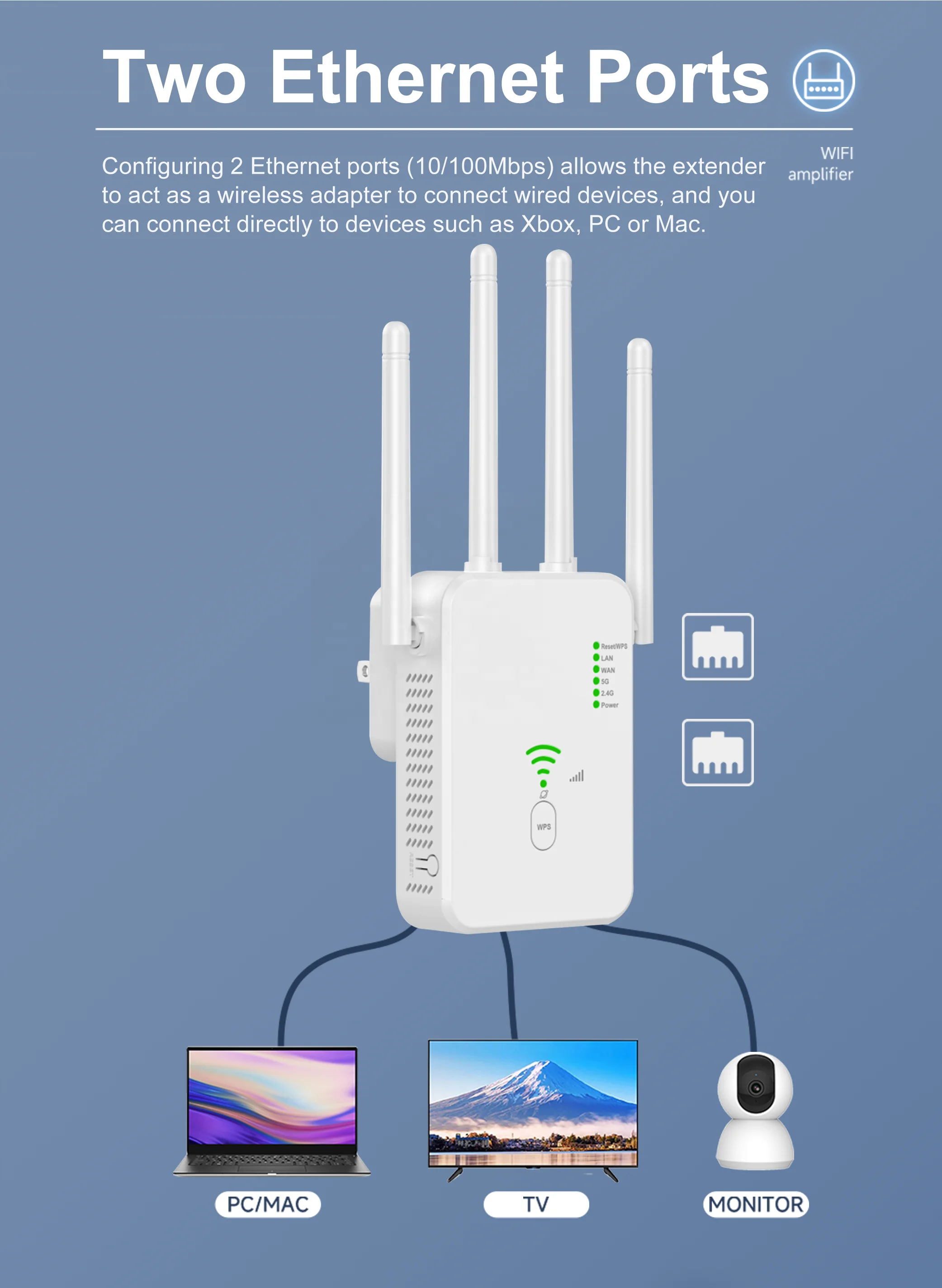 Wifi Exterior Repetidor Wifi Para 100 Metros EXTENSOR REPETIDOR