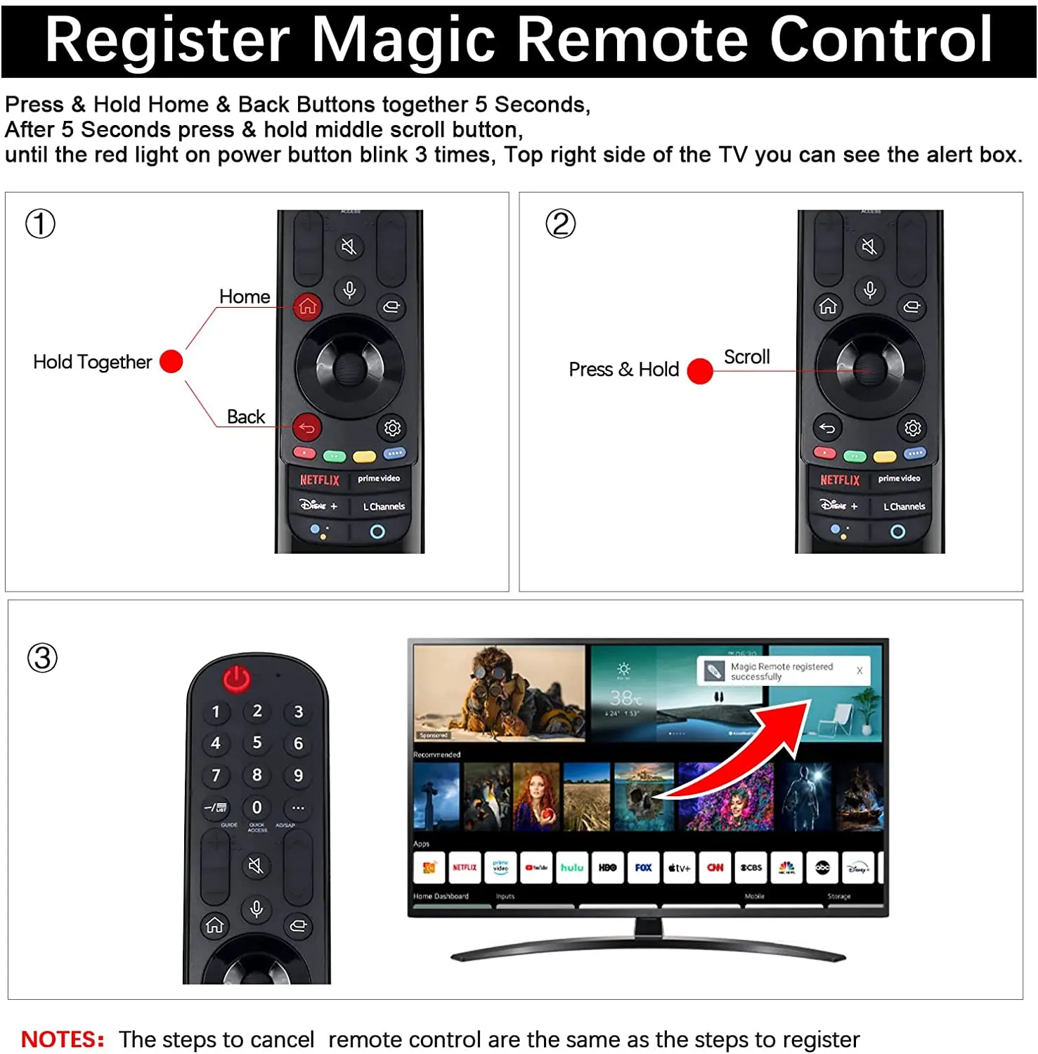 BT Voice Remote Control MR21GA for LG TV