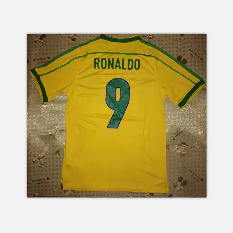 1998 Brasil Soccer Jerseys 2002 Retro Shirts Romario Ronaldo