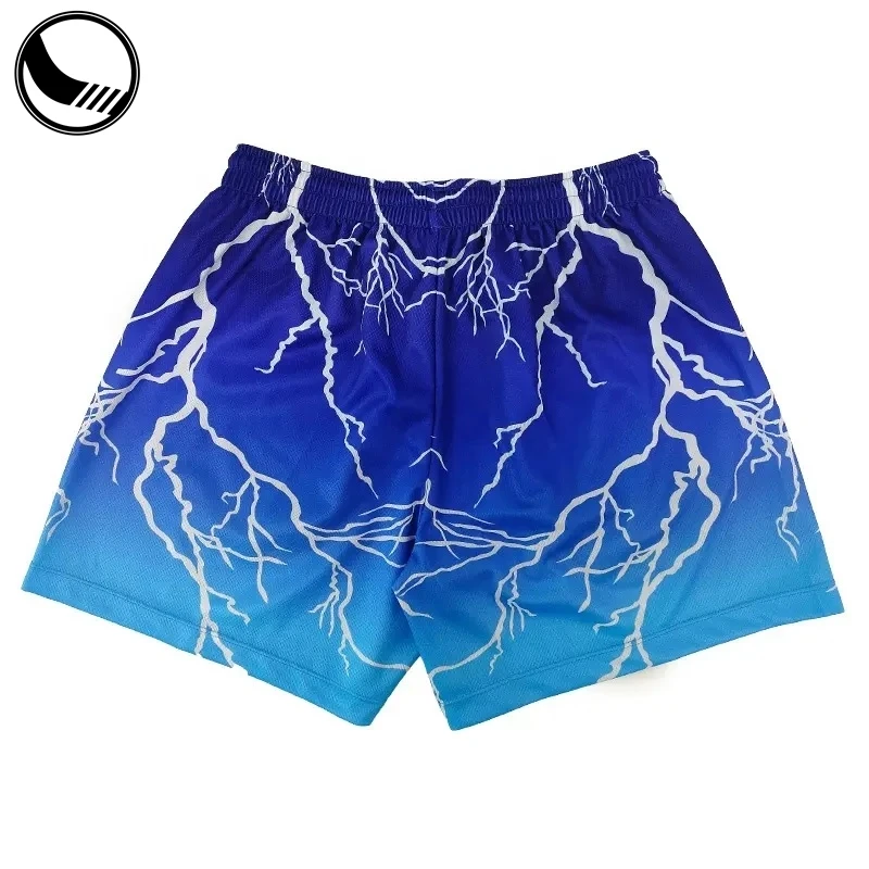 Summer Sublimation Printed Blank Polyester Gym Beach Swim Jogger Gym Men's Basketball Custom Mesh Shorts For Men359_voghion.com