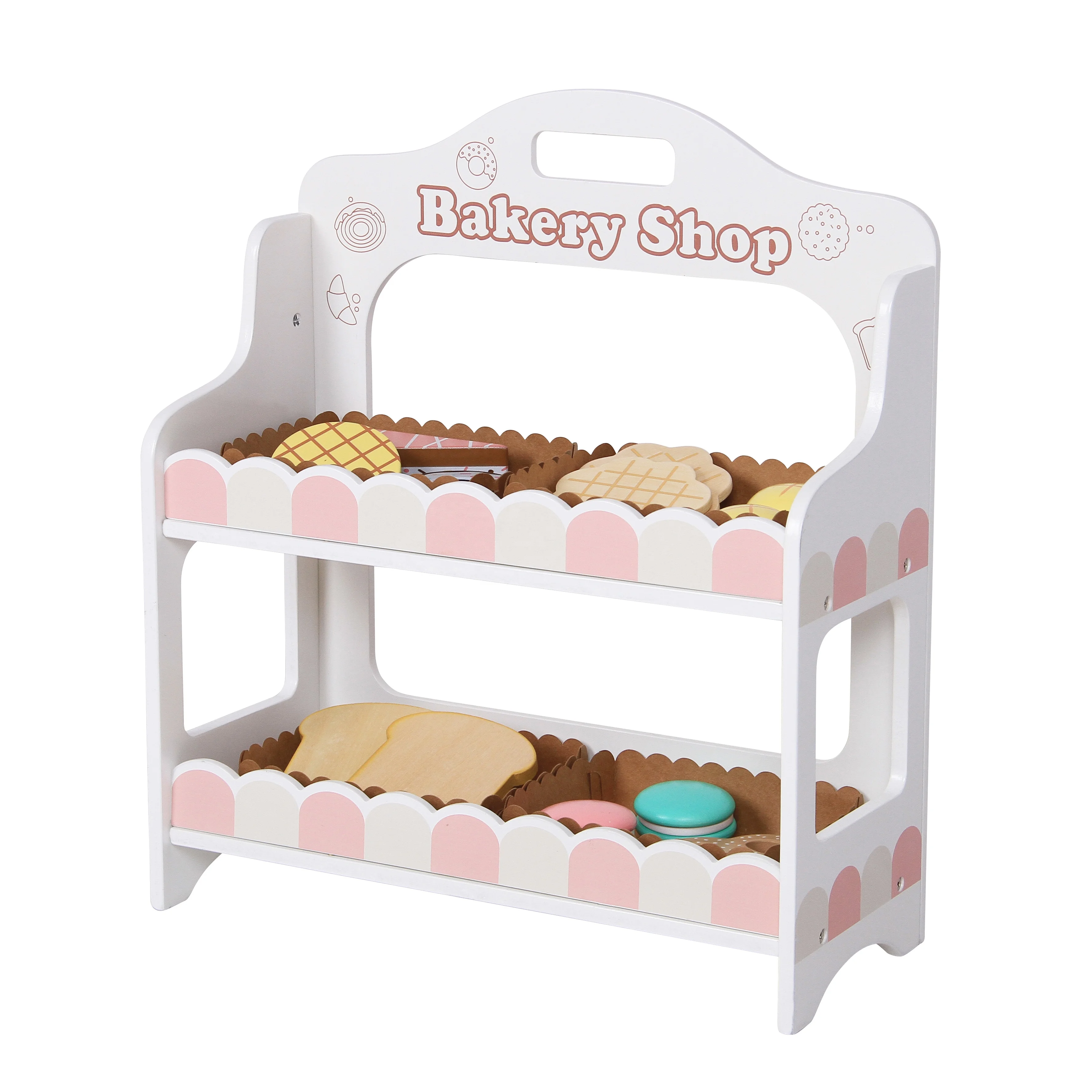 Игрушки Монтессори, ролевые развивающие игрушки, деревянная подставка для пекарни, игрушка для малышей