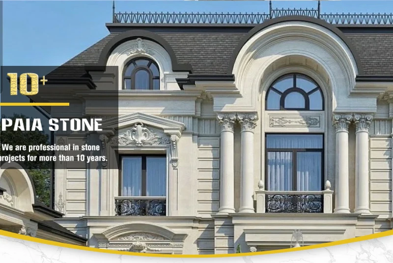 product italian modern design sandstone grey limestone exterior wall cladding for villa hotel honed surface finish for outdoor projects-0