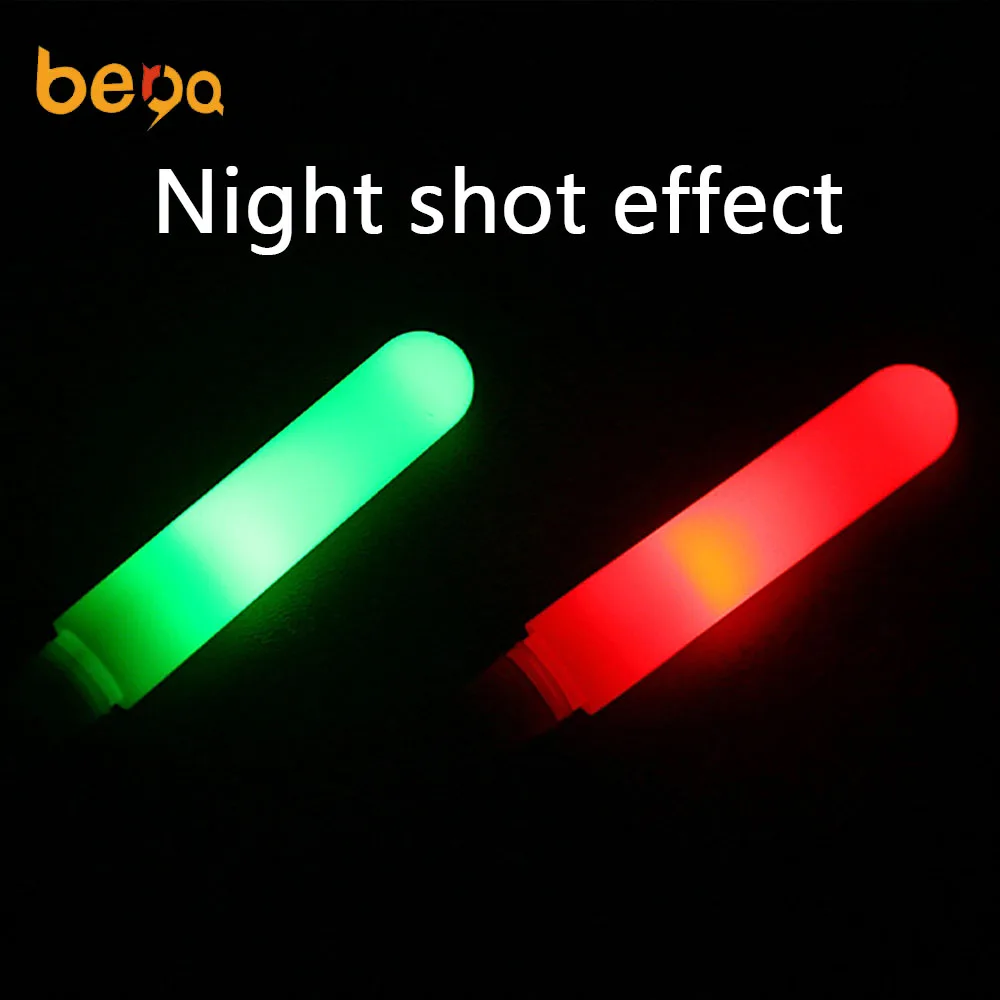 Green Smart Sensor Light LED Fishing Rod Light always on Night Fishing Rod Tip Light Electronic Alarm
