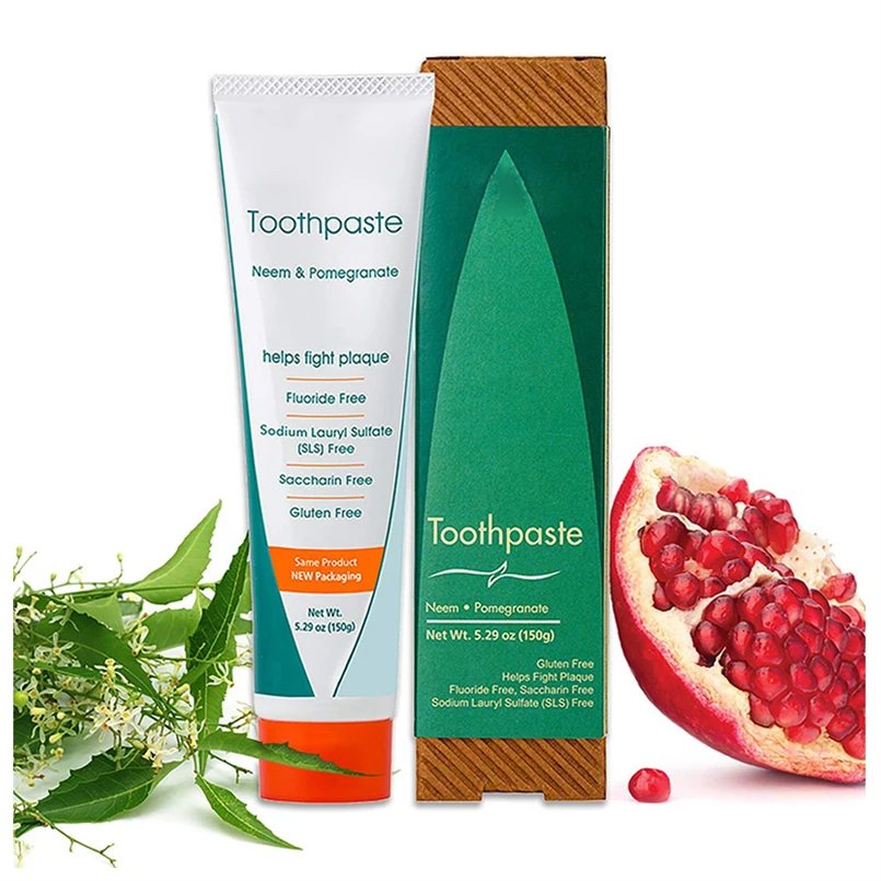 Sensitive Teeth Anti-Inflammatory Eco-Friendly Natural Whitening Dabur Herbal Neem Pomegranate Toothpaste
