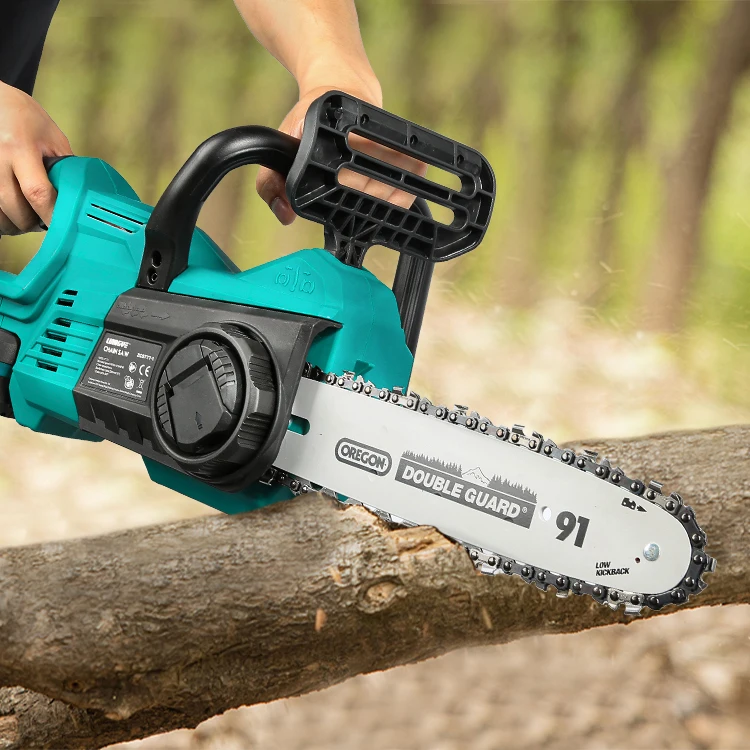 Liangye ZCS777-1 Electric Chainsaw Wireless Chainsaw Machine Cutter for  Wood Cordless Chain Saw 10inch Oregon Brushed Motor