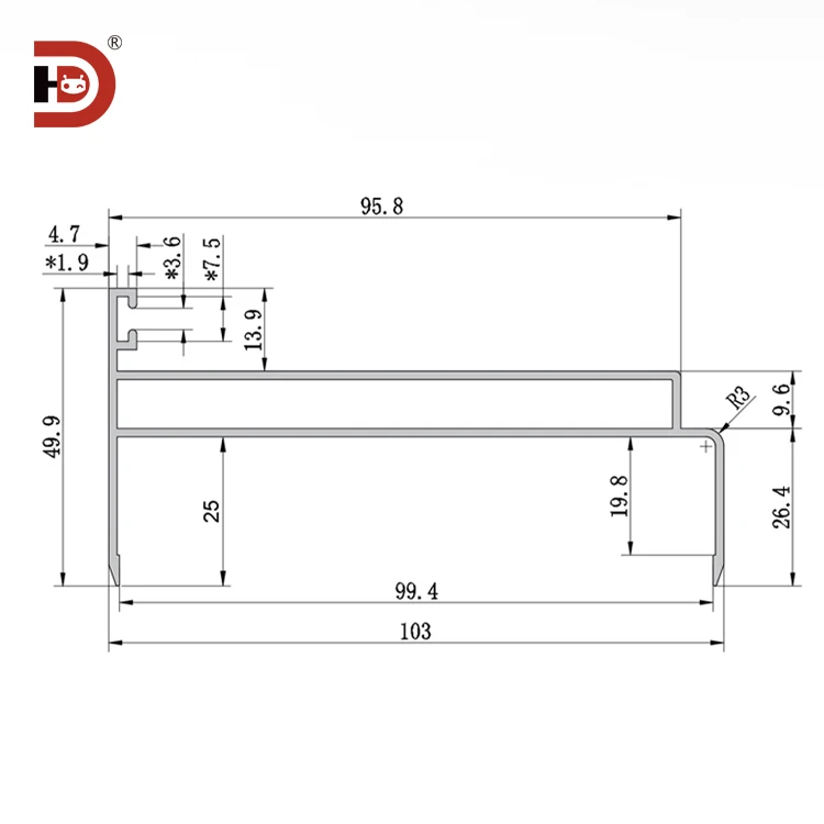 product purification aluminum profile 100 double door material dust free workshop 100 double door frame rock wool purification workshop-3