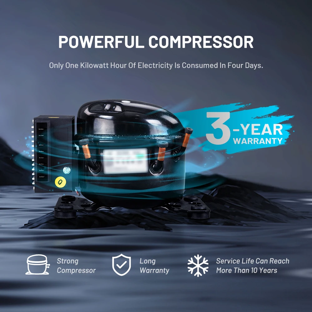 Alpicool WTW20 Customized WTW20 Wheel Mini Refrigerator Freezer Portable Automobile Travel Cooler for Car Outdoor Use