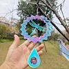 6-inch colorful dragonfly teardrop tail