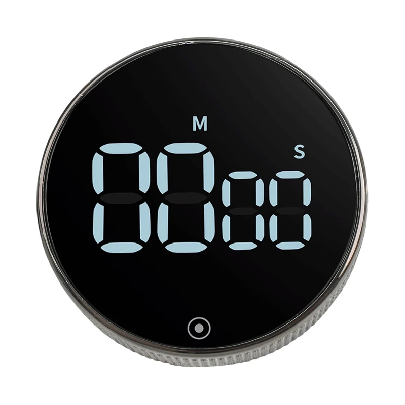 Factory Stock 99mins 55secs Timing Magnetic Hanging LED Display Rotary Countdown Timer for Kitchen