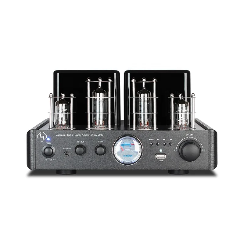 アンプ Whem AV 2030 AV-2030 Black Vacuum Tube Power Amplifier 30Wx2 Headphone