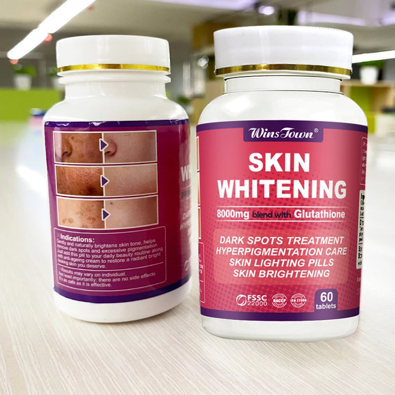 winstown whitening skin products 2000mg blend with Glutathione health whitening pills skin whitening pills