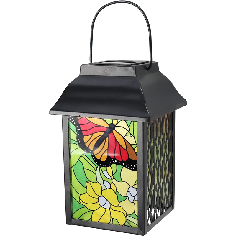 Colorful Metal Crafts Spring And Summer   Solar Light Lantern