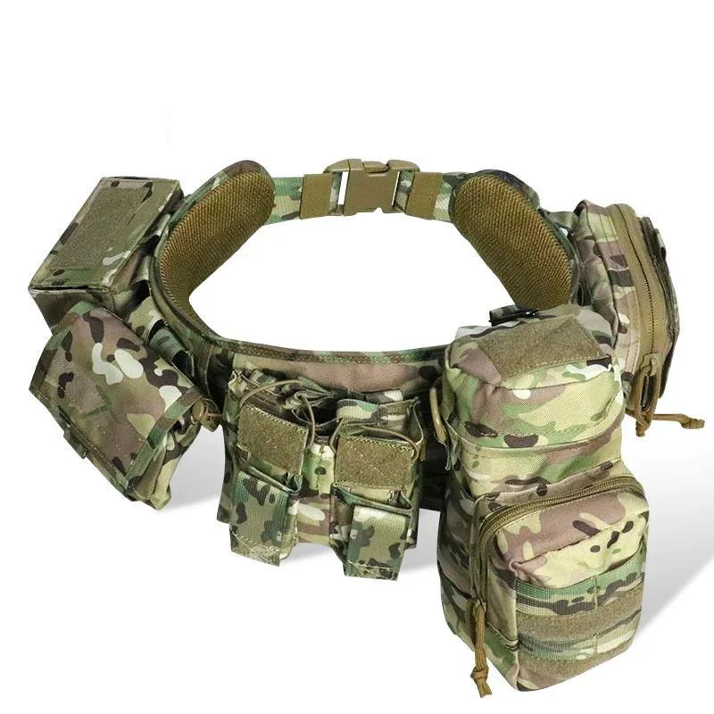 Premium Outdoor Hunting Gadget Pouch Waist Bag Adjustable Padded Sport Enthusiasts Duty Belts Tactical Utility with Holster