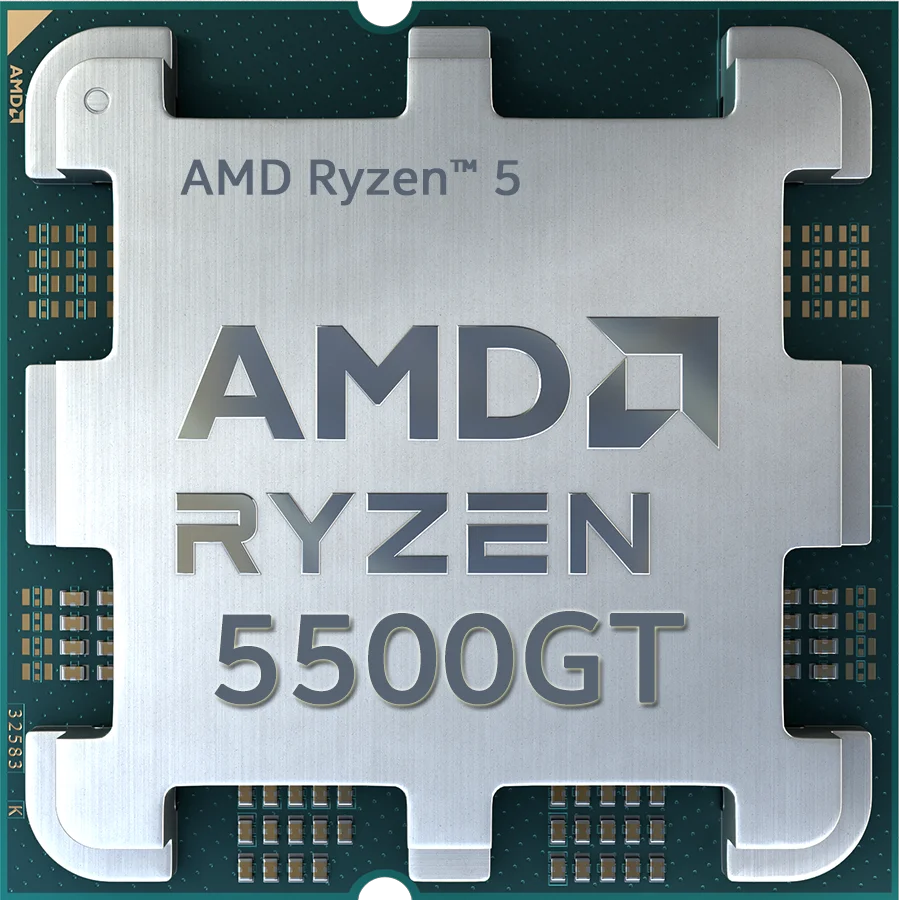 Original AMD Ryzen 5 5500GT 6-Core CPU 3.6GHz for Desktop - 16MB