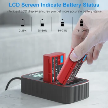KingMa EN-EL15 High Capacity 2400mAh Lithium Ion Batteries and Portable Usb-c Charger Kit for Nikon detail image
