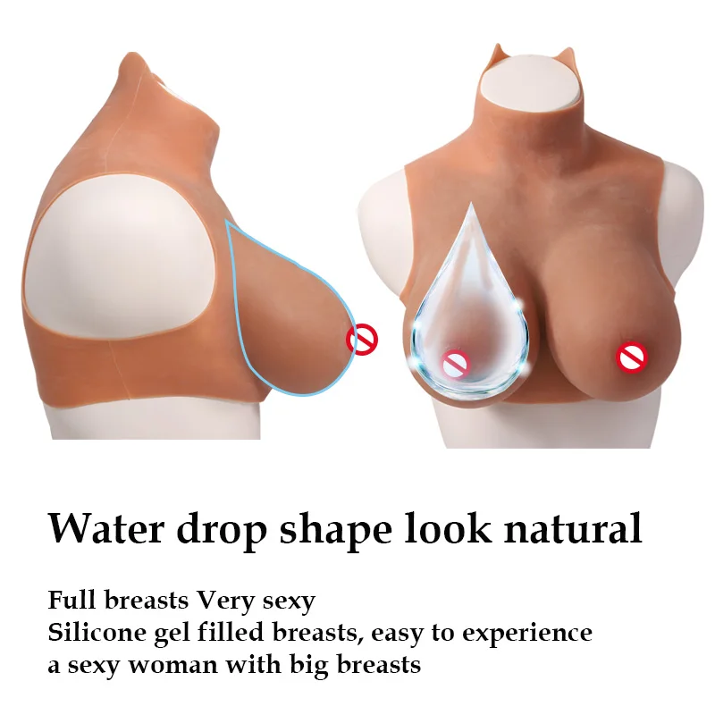 Acquista Cosplay Per Crossdresser Costumi Da Seno Spugna Forme Falso Tette Enhancer Bra Padding - Foto 11