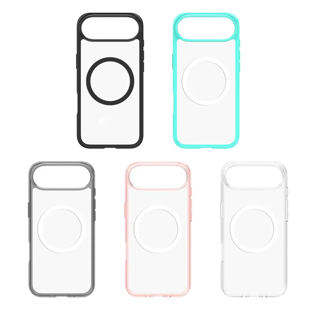 product laudtec original acrylic 15mm thickness anti scratch magnetic wireless charging shockproof phone case for iphone 17 16 pro max-9