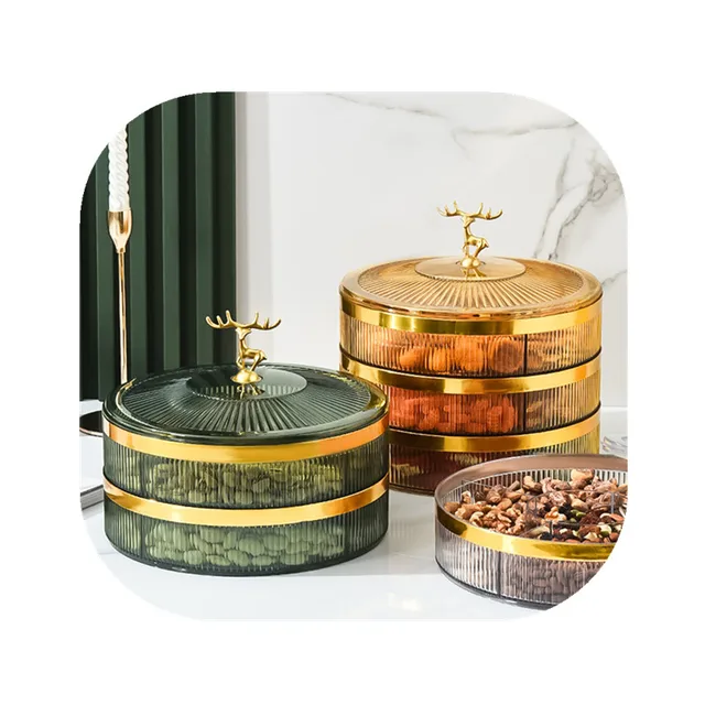 Hot sale Creative storage box set Light Luxury Style Food container organizer Modern Snacks tray storage