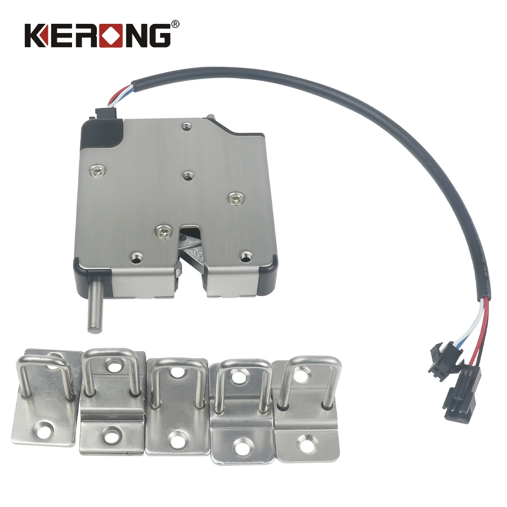 KERONG Outdoor Electric Remote Rotary Latch Concealed Concealed Electric Lock for Parcel Locker Cabinet