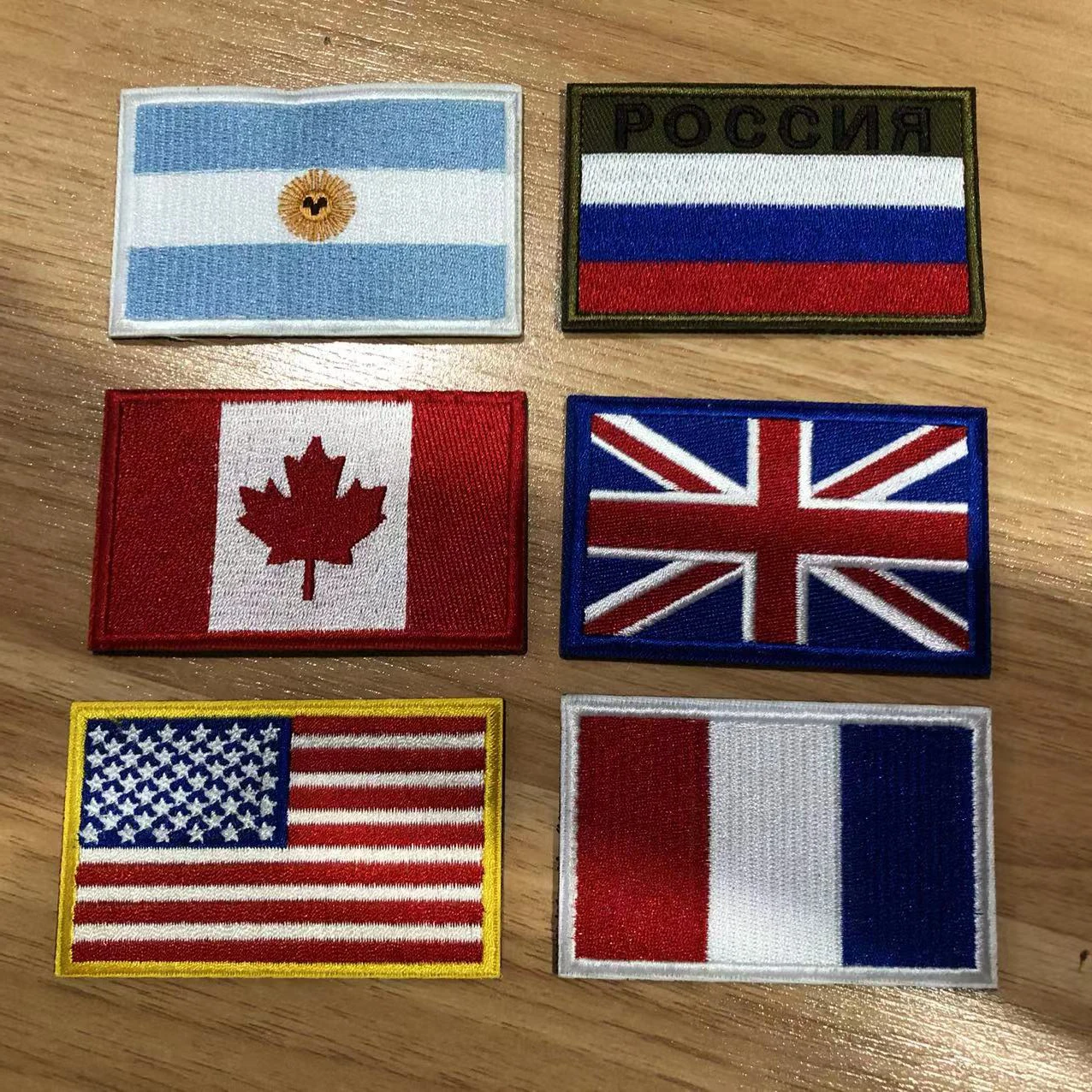 Handmade Custom Logo Embossed Rubber Patch TPU/PVC Fabric Embroidered Technique Lace Decoration Your Design Flag Epaulette
