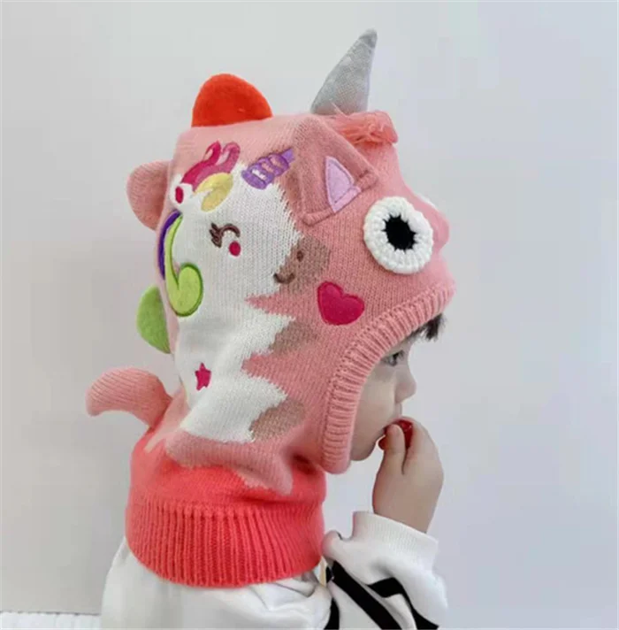SEDEX Orejeras de invierno para niños y niñas,lindo unicornio
