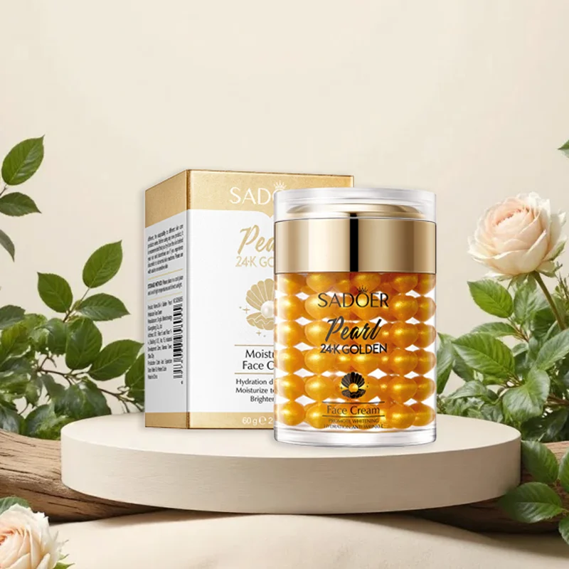 24K Gold Collagen Pearl Cream - SADOER Moisturizing Face Cream