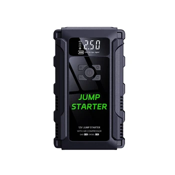 12V Car Emergency Booster Car Jump Starter Power Bank With Flashlight Multi function Portable Car Jump Starter