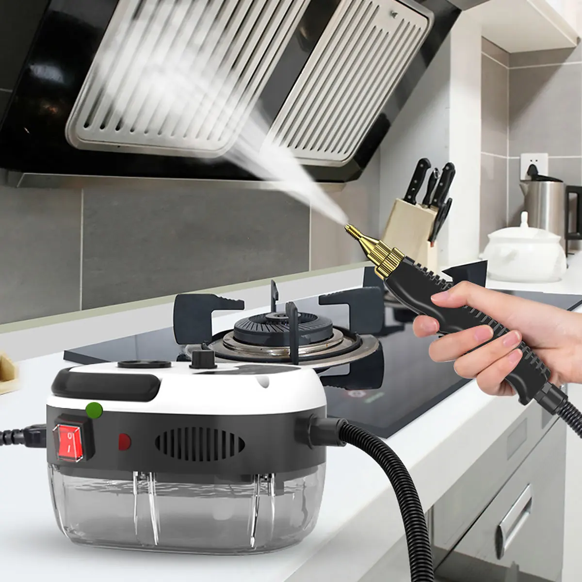 Multifunctional High Pressure Steam Cleaner 2500W Commercial Car Cleaning Machine Air Conditioning Home Kitchen Hood Cleaner