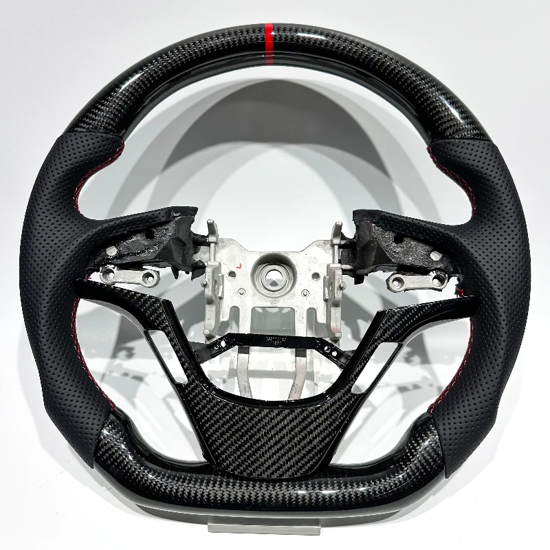 Carbon Fiber & Perforated Leather Steering Wheel for Hyundai Genesis Coupe 2010-2016