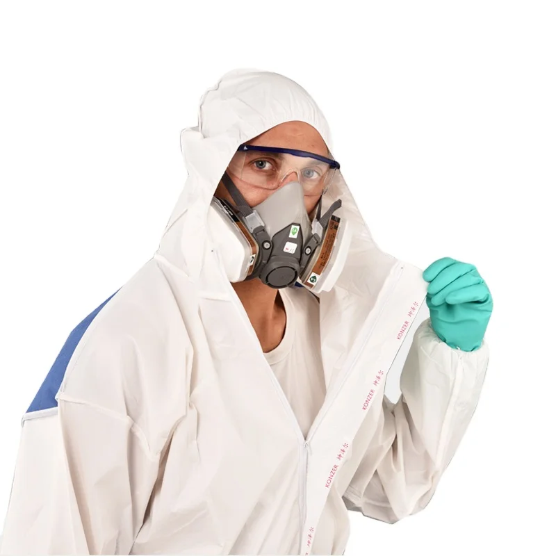 Type5B 6B Anti Static Paint Spray Safety Workwear Anti Radiation Suit Disposable Polypropylene Coveralls