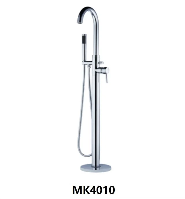 Bathroom floor mounted bathtub faucet Mixer Shower OEM Brass freestanding bath mixer tap