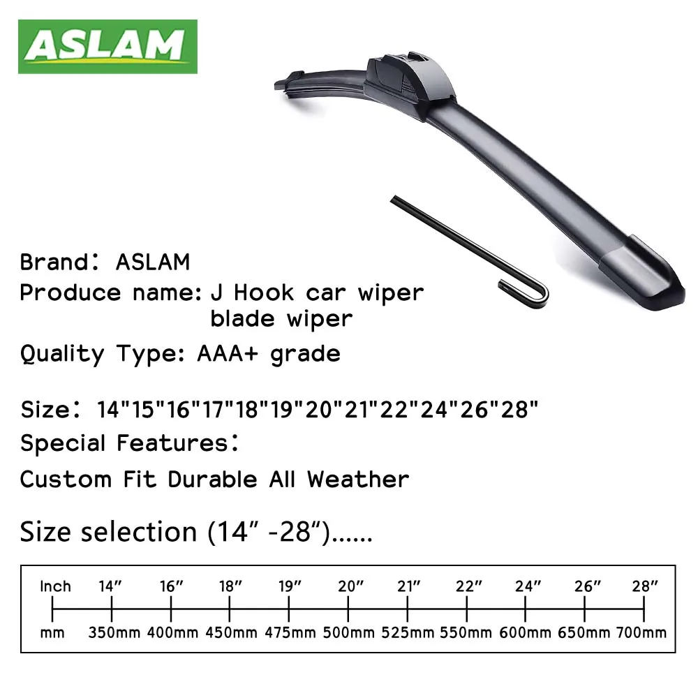 Alca Universal Spazzole Tergicristallo 2222 – Set 2 Anteriori 560mm Per LDV Maxus, Gancio A U