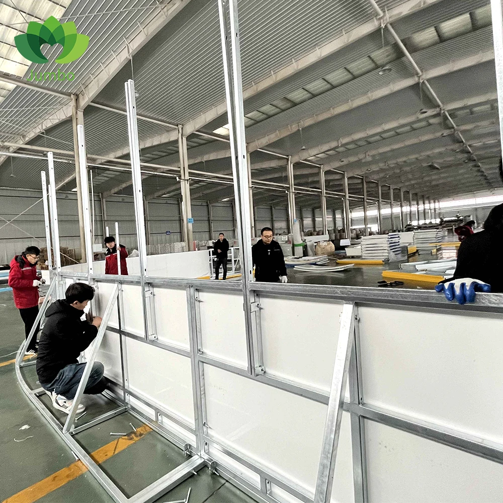 Hot Sale Straight Frame HDPE Dasher Board for Backyard Hockey Rink Eco-Friendly Basement Arena Boards with Cutting Service