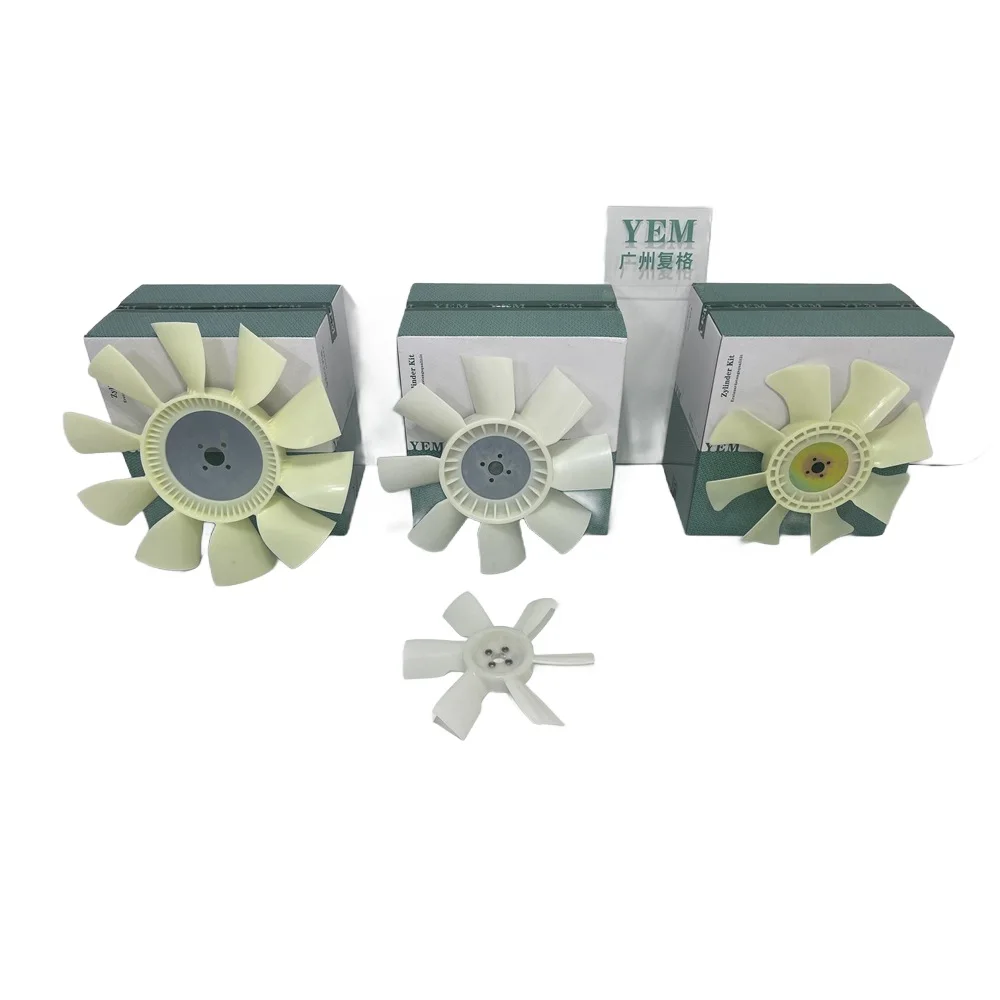 Engine Parts Fan Blade Cooling Fit for Yanmar 3TNC80 3TNC80T Engine Overhaul Kit 4