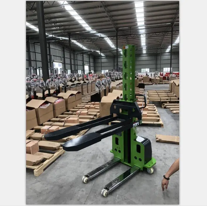 Everlift  Factory Price Self Loading Stacker Max 1500kg 1600mm Semi Forklift Unload in the Truck and  Container