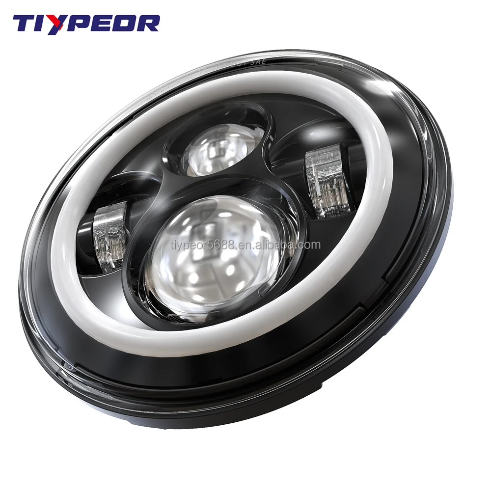 product tiypeor e mark white waterproof led fog light with white ring cree led with angel eye for car atv motorcycle-4