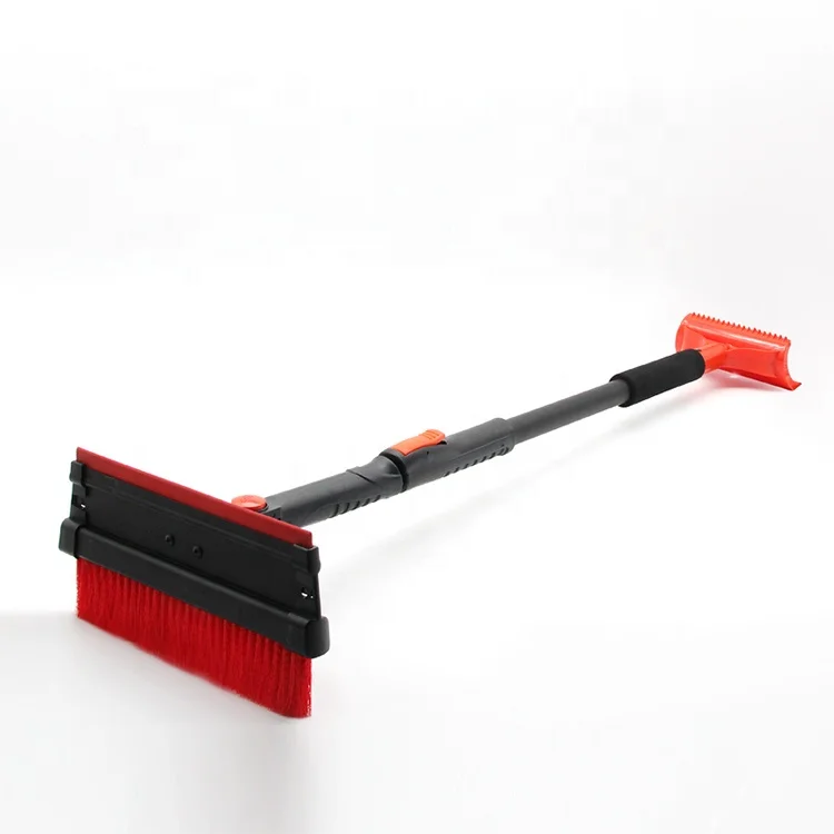 Аксессуары для ухода за автомобилем Телескопический автомобиль сверхмощный выдвижной снег щетка с скребок льда