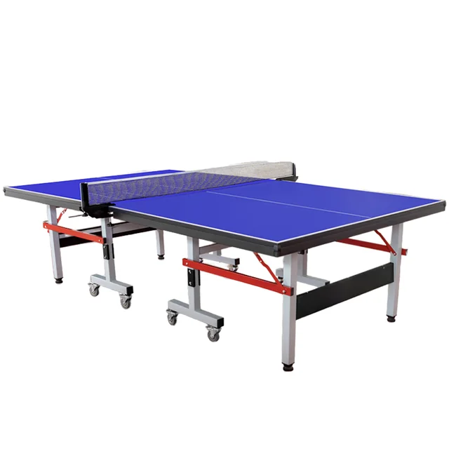 Standard Reinforced Foldable Indoor Table Tennis Table, Suitable for Home Use and Movable for Professional Competitions