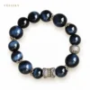 Bleu foncé Noir Argent